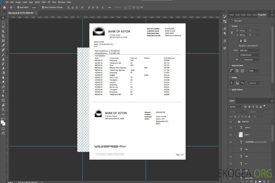 Modèle de relevé bancaire de la Bank of Aston du Royaume-Uni au format Word et PDF, bon pour prouver l'adresse template Modèle de relevé bancaire de la Bank of Aston du Royaume-Uni au format Word et PDF, bon pour prouver l'adresse template
